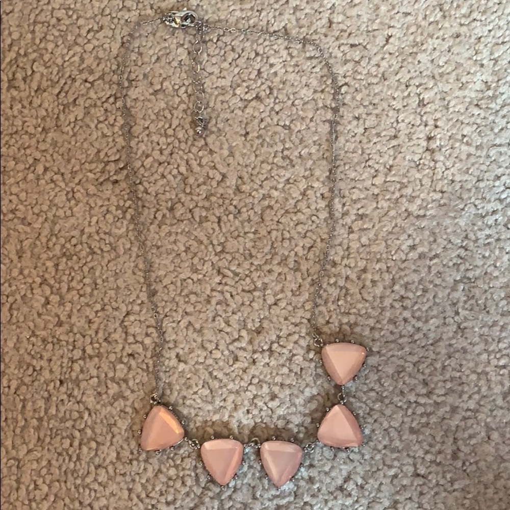 pink statement necklace